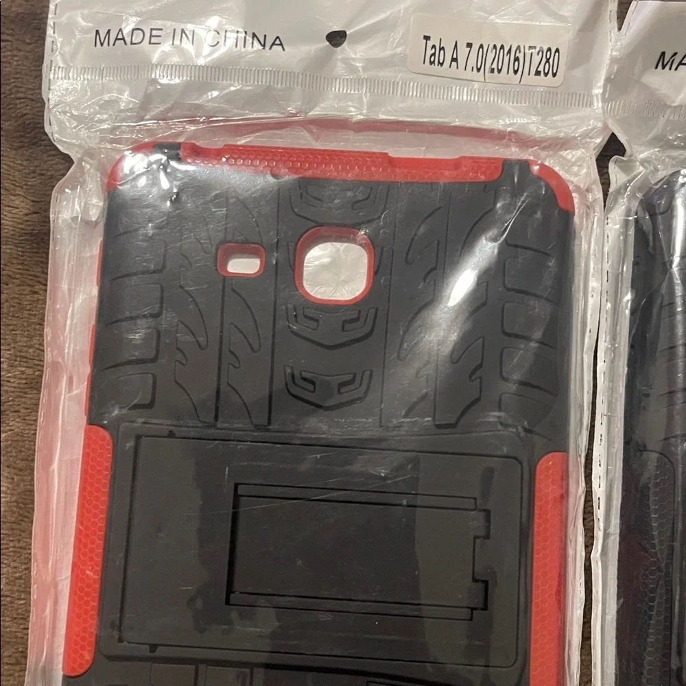 SAMSUNG Galaxy Tab A 7.0 Case Lot(red and black and plain black)